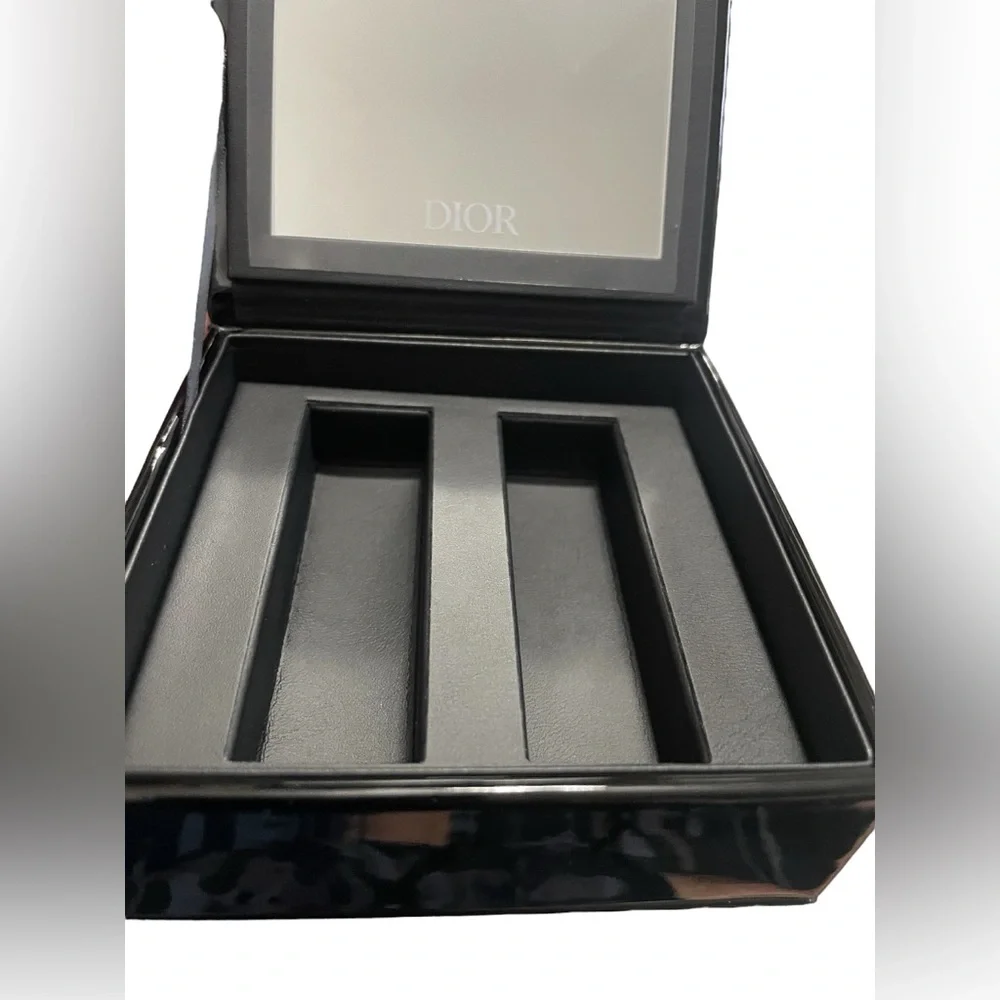 NEW in Box Dior VIP Black Hard Sided Patent Jewelry Case